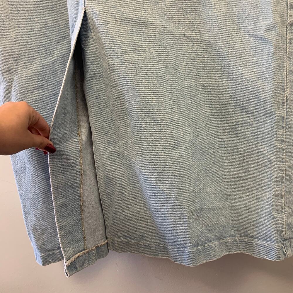 VTG Dungarees Long Denim Jacket - Picture 6 of 8